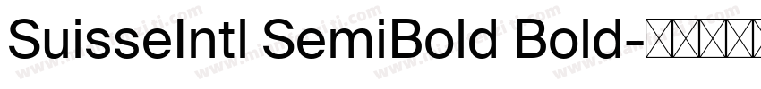 SuisseIntl SemiBold Bold字体转换